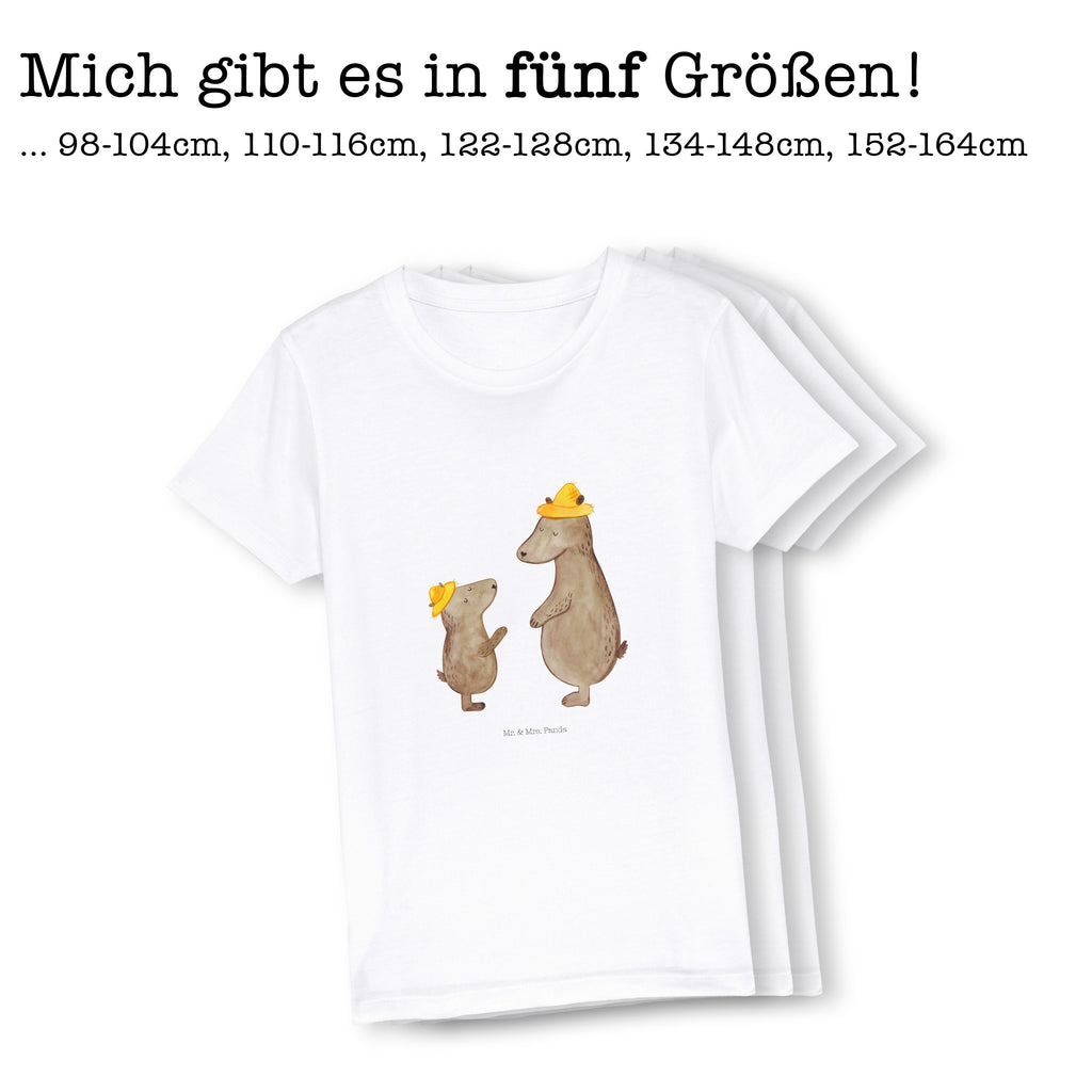 Organic Kinder T-Shirt Bären mit Hut Kinder T-Shirt, Kinder T-Shirt Mädchen, Kinder T-Shirt Jungen, Familie, Vatertag, Muttertag, Bruder, Schwester, Mama, Papa, Oma, Opa, Bär, Bären, Vater, Papi, Paps, Dad, Daddy, Lieblingsmensch, Sohn, Söhne, Kind, Kinder, Vater-Sohn, Family, Vorbild