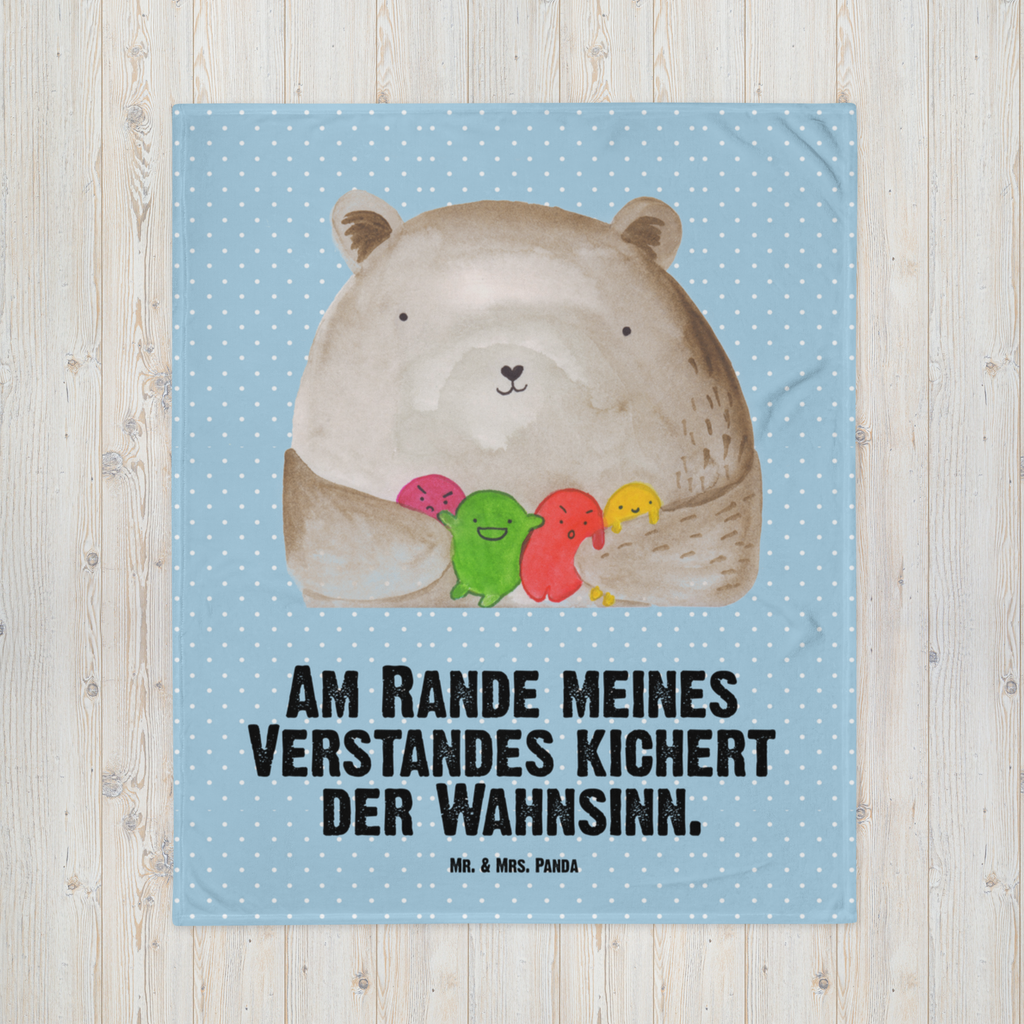 Babydecke Bär Gefühl Babydecke, Babygeschenk, Geschenk Geburt, Babyecke Kuscheldecke, Krabbeldecke, Bär, Teddy, Teddybär, Wahnsinn, Verrückt, Durchgedreht