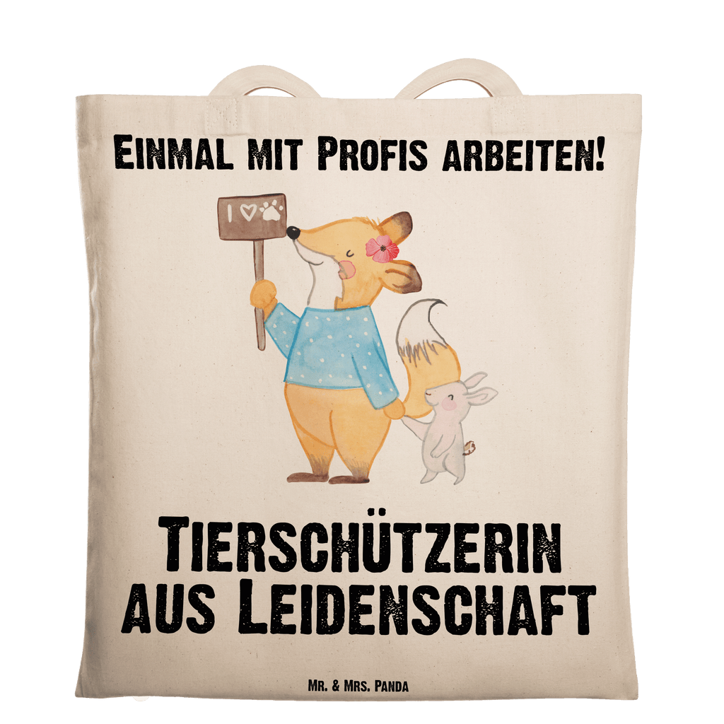 Tragetasche Tierschützerin aus Leidenschaft Beuteltasche, Beutel, Einkaufstasche, Jutebeutel, Stoffbeutel, Tasche, Shopper, Umhängetasche, Strandtasche, Schultertasche, Stofftasche, Tragetasche, Badetasche, Jutetasche, Einkaufstüte, Laptoptasche, Beruf, Ausbildung, Jubiläum, Abschied, Rente, Kollege, Kollegin, Geschenk, Schenken, Arbeitskollege, Mitarbeiter, Firma, Danke, Dankeschön