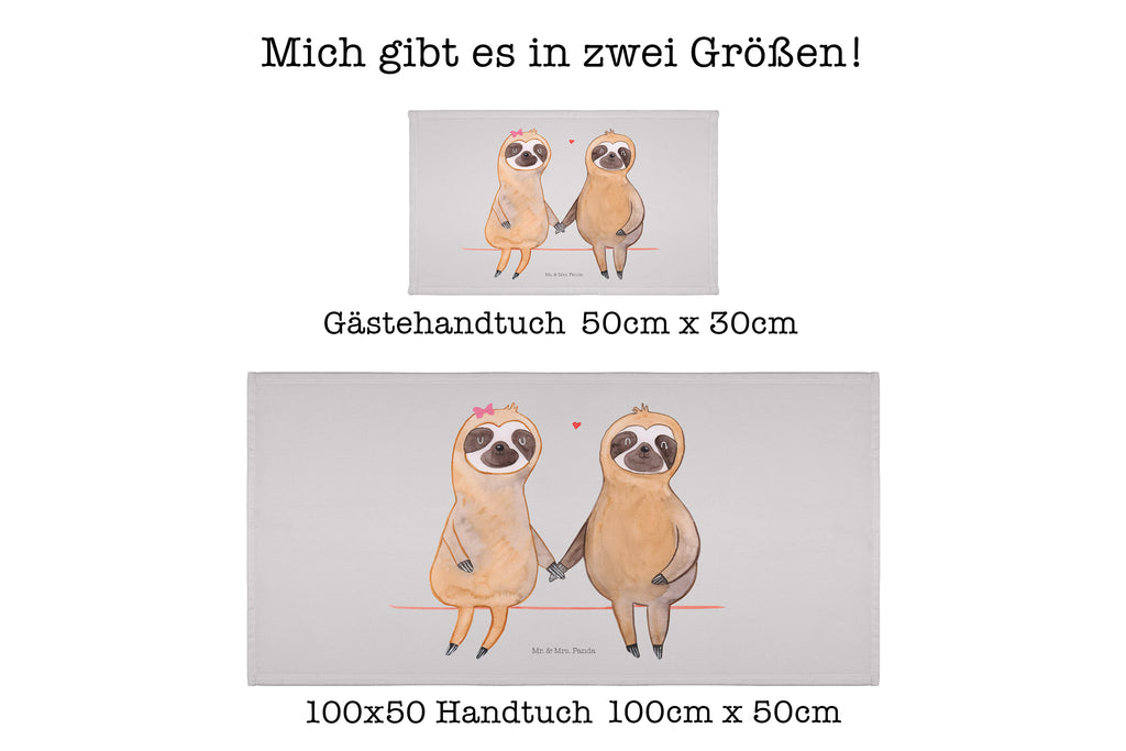 Handtuch Faultier Pärchen Handtuch, Badehandtuch, Badezimmer, Handtücher, groß, Kinder, Baby, Faultier, Faultier Geschenk, Faultier Deko, Faultiere, faul, Lieblingstier, Liebe, Liebespaar, Faultierliebe, Faultierpärchen, verliebt, verlobt, gemeinsam, relaxen, Pärchen, Beziehung, Langsamkeit