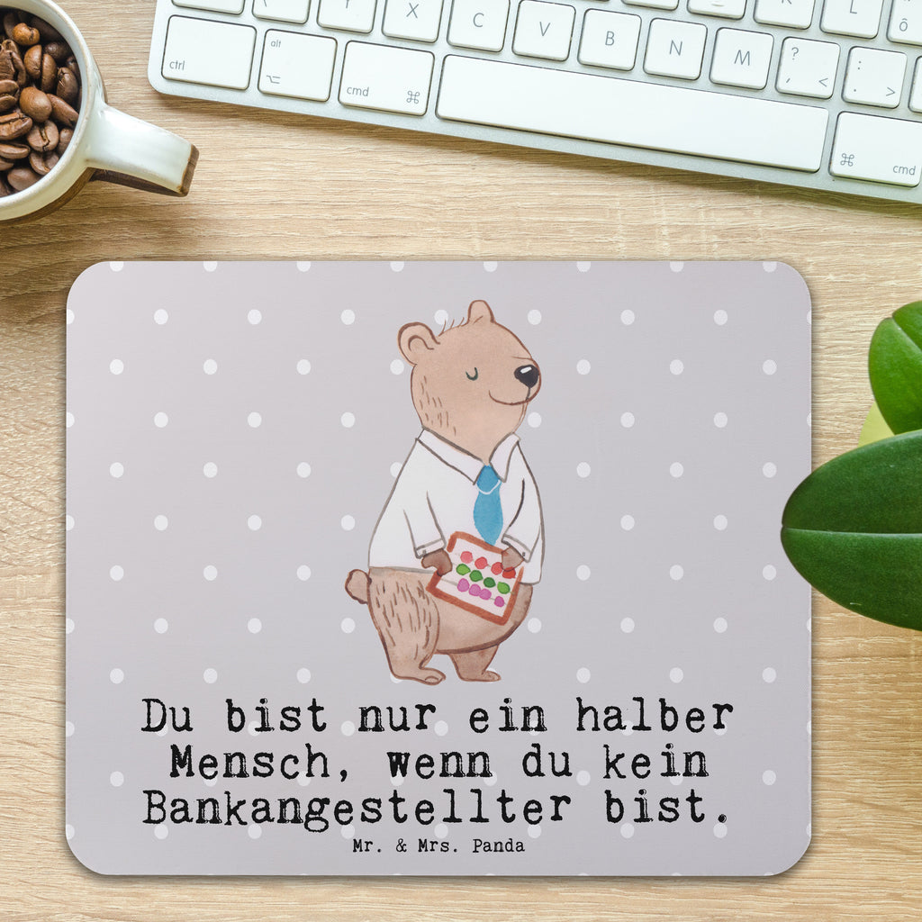 Mauspad Bankangestellter mit Herz Mousepad, Computer zubehör, Büroausstattung, PC Zubehör, Arbeitszimmer, Mauspad, Einzigartiges Mauspad, Designer Mauspad, Mausunterlage, Mauspad Büro, Beruf, Ausbildung, Jubiläum, Abschied, Rente, Kollege, Kollegin, Geschenk, Schenken, Arbeitskollege, Mitarbeiter, Firma, Danke, Dankeschön, Bankangestellter, Bankfachmann, Bänker, Bankberater