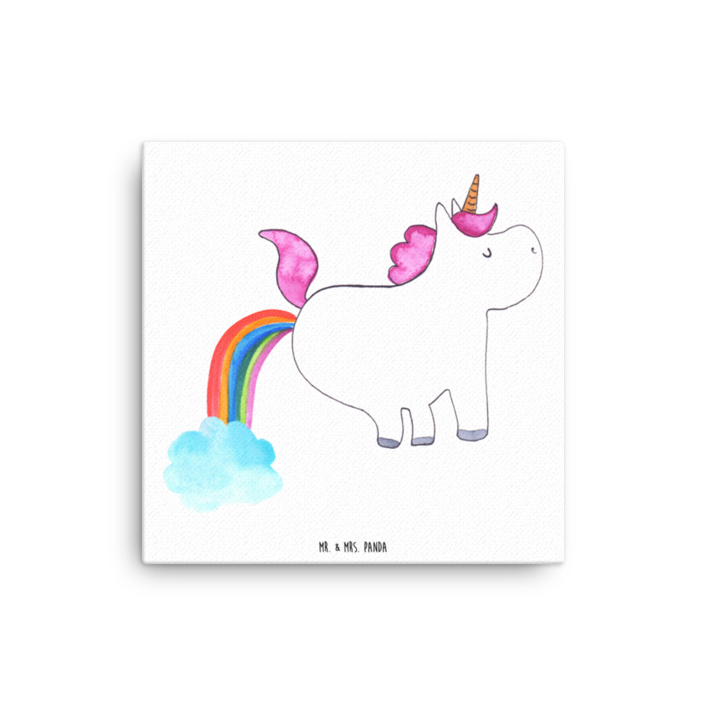 Leinwand Bild Einhorn Pupsend Leinwand, Bild, Kunstdruck, Wanddeko, Dekoration, Einhorn, Einhörner, Einhorn Deko, Pegasus, Unicorn, Pups, Regenbogen, Glitzer, Einhornpower, Erwachsenwerden, Spaß, lustig, Freundin