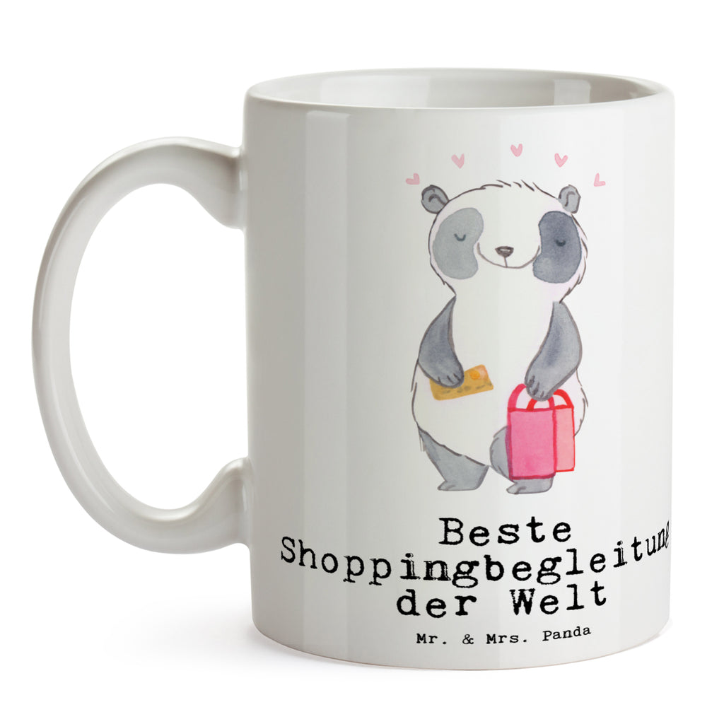 Tasse Panda Beste Shoppingbegleitung der Welt Tasse, Kaffeetasse, Teetasse, Becher, Kaffeebecher, Teebecher, Keramiktasse, Porzellantasse, Büro Tasse, Geschenk Tasse, Tasse Sprüche, Tasse Motive, Kaffeetassen, Tasse bedrucken, Designer Tasse, Cappuccino Tassen, Schöne Teetassen, für, Dankeschön, Geschenk, Schenken, Geburtstag, Geburtstagsgeschenk, Geschenkidee, Danke, Bedanken, Mitbringsel, Freude machen, Geschenktipp, Shoppingbegleitung, Shoppingpartner, Begleitung, Shoppen, Partner, Freundin, Freund, bff, Shopping, Einkaufen, Shopping-Queen, Queen, Bester