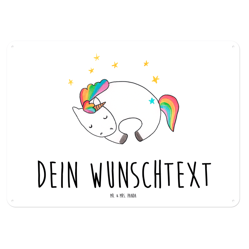 Personalisiertes Blechschild Einhorn Nacht Blechschild, Metallschild, Geschenk Schild, Schild, Magnet-Metall-Schild, Deko Schild, Wandschild, Wand-Dekoration, Türschild, Einhorn, Einhörner, Einhorn Deko, Pegasus, Unicorn, Träume, Traum, unicorn, Realität, Menschen, Geschenk, Ruhe, Freundin