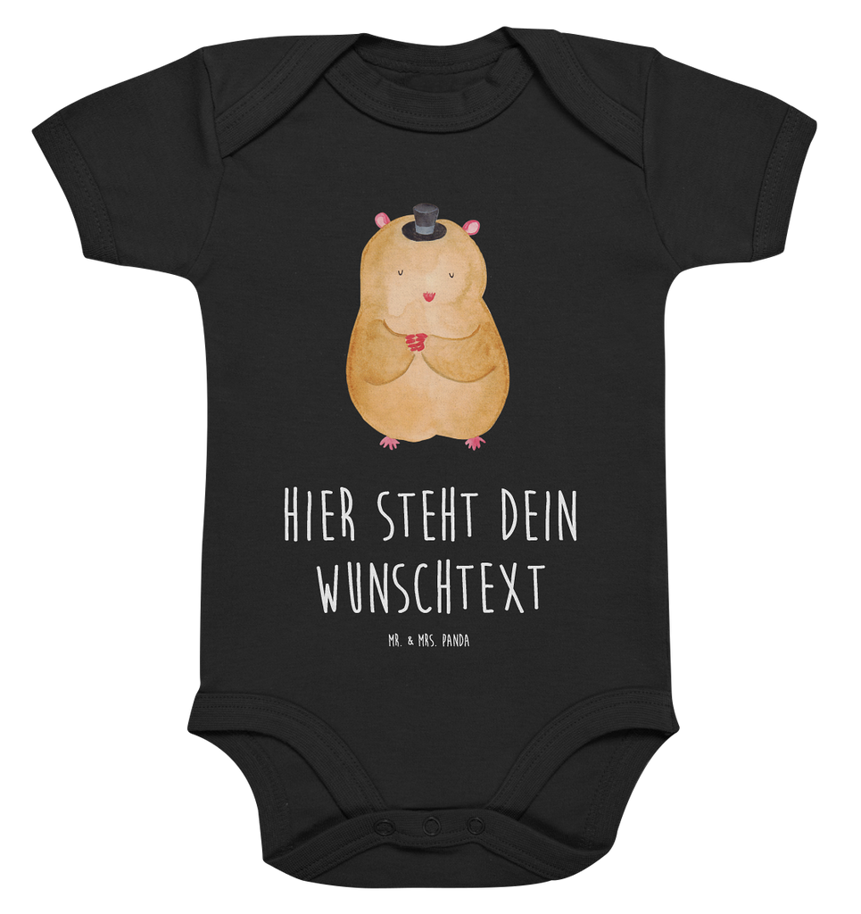 Personalisierter Baby Body Hamster mit Hut Personalisierter Baby Body, Personalisierte Babykleidung, Personalisierter Babystrampler, Personalisierter Strampler, Personalisierter Wickelbody, Personalisierte Baby Erstausstattung, Junge, Mädchen, Tiermotive, Gute Laune, lustige Sprüche, Tiere, Hamster, Hut, Magier, Zylinder, Zwerghamster, Zauberer