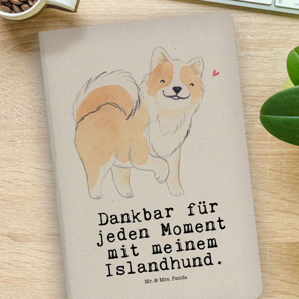 Baumwoll Notizbuch Islandhund Moment Notizen, Eintragebuch, Tagebuch, Notizblock, Adressbuch, Journal, Kladde, Skizzenbuch, Notizheft, Schreibbuch, Schreibheft, Hund, Hunderasse, Rassehund, Hundebesitzer, Geschenk, Tierfreund, Schenken, Welpe, Islandhund, isländischer Schäferhund