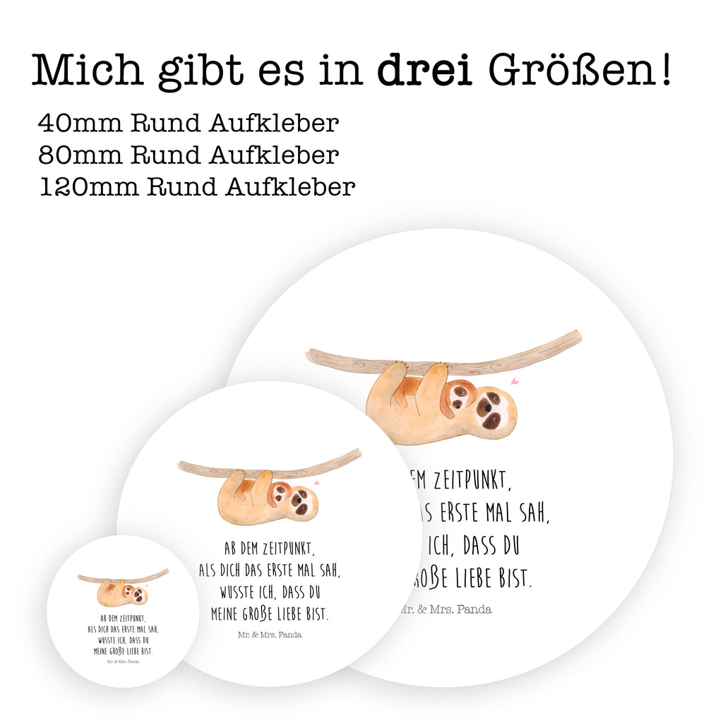 Rund Aufkleber Faultier mit Kind Sticker, Aufkleber, Etikett, Faultier, Faultier Geschenk, Faultier Deko, Kind, Baby, Liebe, Mutter, Mama, Geburt, Kinder, Faulheit, Spaß, Niedlichkeit