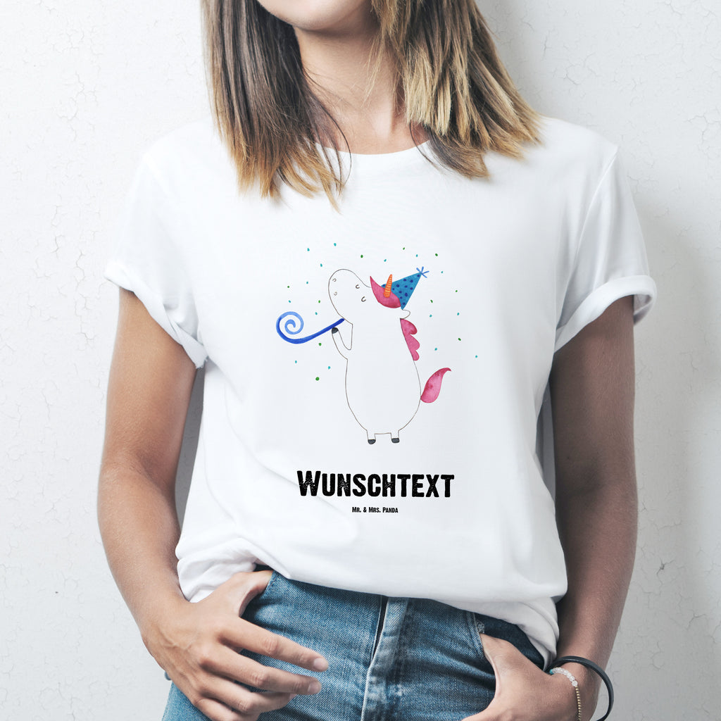 Personalisiertes T-Shirt Einhorn Party T-Shirt Personalisiert, T-Shirt mit Namen, T-Shirt mit Aufruck, Männer, Frauen, Wunschtext, Bedrucken, Einhorn, Einhörner, Einhorn Deko, Pegasus, Unicorn, Glitzer, Konfetti, Party, Geburtstag, Feier, Fest, Alkohol, Disco, Club