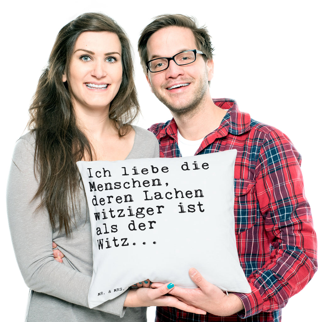 40x40 Kissen Sprüche und Zitate Ich liebe die Menschen, deren Lachen witziger ist als der Witz... Kissenhülle, Kopfkissen, Sofakissen, Dekokissen, Motivkissen, sofakissen, sitzkissen, Kissen, Kissenbezüge, Kissenbezug 40x40, Kissen 40x40, Kissenhülle 40x40, Zierkissen, Couchkissen, Dekokissen Sofa, Sofakissen 40x40, Dekokissen 40x40, Kopfkissen 40x40, Kissen 40x40 Waschbar, Spruch, Sprüche, lustige Sprüche, Weisheiten, Zitate, Spruch Geschenke, Spruch Sprüche Weisheiten Zitate Lustig Weisheit Worte