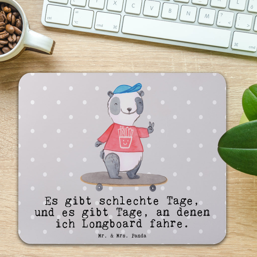 Mauspad Panda Longboard fahren Tage Mousepad, Computer zubehör, Büroausstattung, PC Zubehör, Arbeitszimmer, Mauspad, Einzigartiges Mauspad, Designer Mauspad, Mausunterlage, Mauspad Büro, Geschenk, Sport, Sportart, Hobby, Schenken, Danke, Dankeschön, Auszeichnung, Gewinn, Sportler, Longboard fahren, Skaten