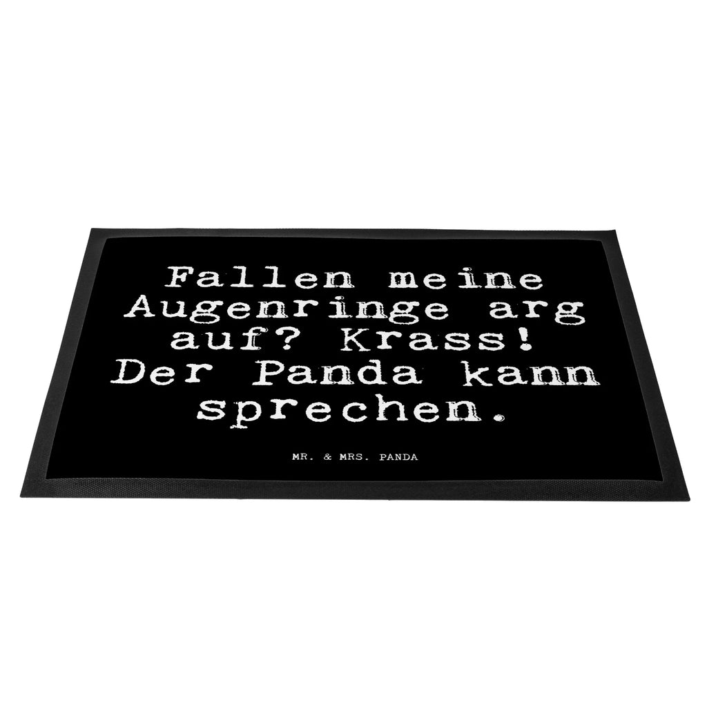 Fußmatte Fun Talk Fallen meine Augenringe arg auf? Krass! Der Panda kann sprechen. Türvorleger, Schmutzmatte, Fußabtreter, Matte, Schmutzfänger, Fußabstreifer, Schmutzfangmatte, Türmatte, Motivfußmatte, Haustürmatte, Vorleger, Fussmatten, Fußmatten, Gummimatte, Fußmatte außen, Fußmatte innen, Fussmatten online, Gummi Matte, Sauberlaufmatte, Fußmatte waschbar, Fußmatte outdoor, Schmutzfangmatte waschbar, Eingangsteppich, Fußabstreifer außen, Fußabtreter außen, Schmutzfangteppich, Fußmatte außen wetterfest, Spruch, Sprüche, lustige Sprüche, Weisheiten, Zitate, Spruch Geschenke, Glizer Spruch Sprüche Weisheiten Zitate Lustig Weisheit Worte