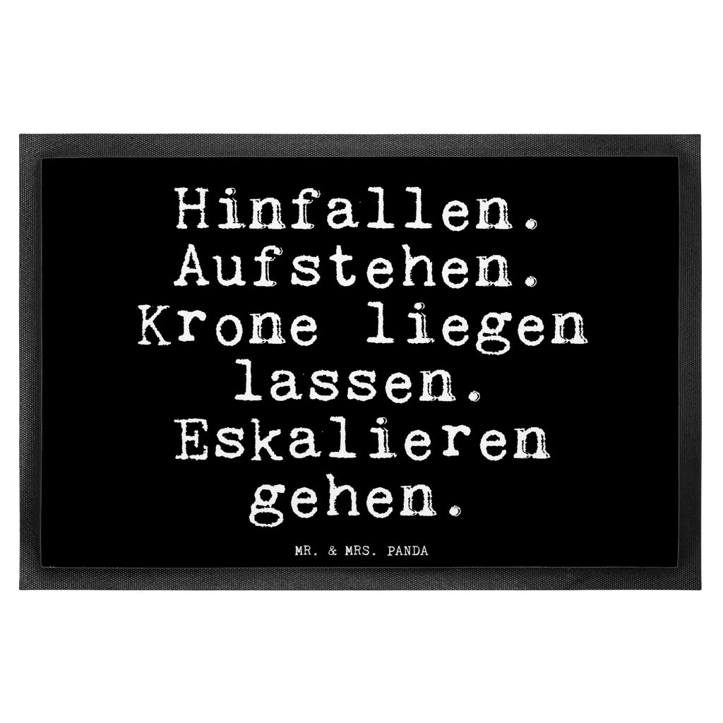 Fußmatte Fun Talk Hinfallen. Aufstehen. Krone liegen lassen. Eskalieren gehen. Türvorleger, Schmutzmatte, Fußabtreter, Matte, Schmutzfänger, Fußabstreifer, Schmutzfangmatte, Türmatte, Motivfußmatte, Haustürmatte, Vorleger, Fussmatten, Fußmatten, Gummimatte, Fußmatte außen, Fußmatte innen, Fussmatten online, Gummi Matte, Sauberlaufmatte, Fußmatte waschbar, Fußmatte outdoor, Schmutzfangmatte waschbar, Eingangsteppich, Fußabstreifer außen, Fußabtreter außen, Schmutzfangteppich, Fußmatte außen wetterfest, Spruch, Sprüche, lustige Sprüche, Weisheiten, Zitate, Spruch Geschenke, Glizer Spruch Sprüche Weisheiten Zitate Lustig Weisheit Worte