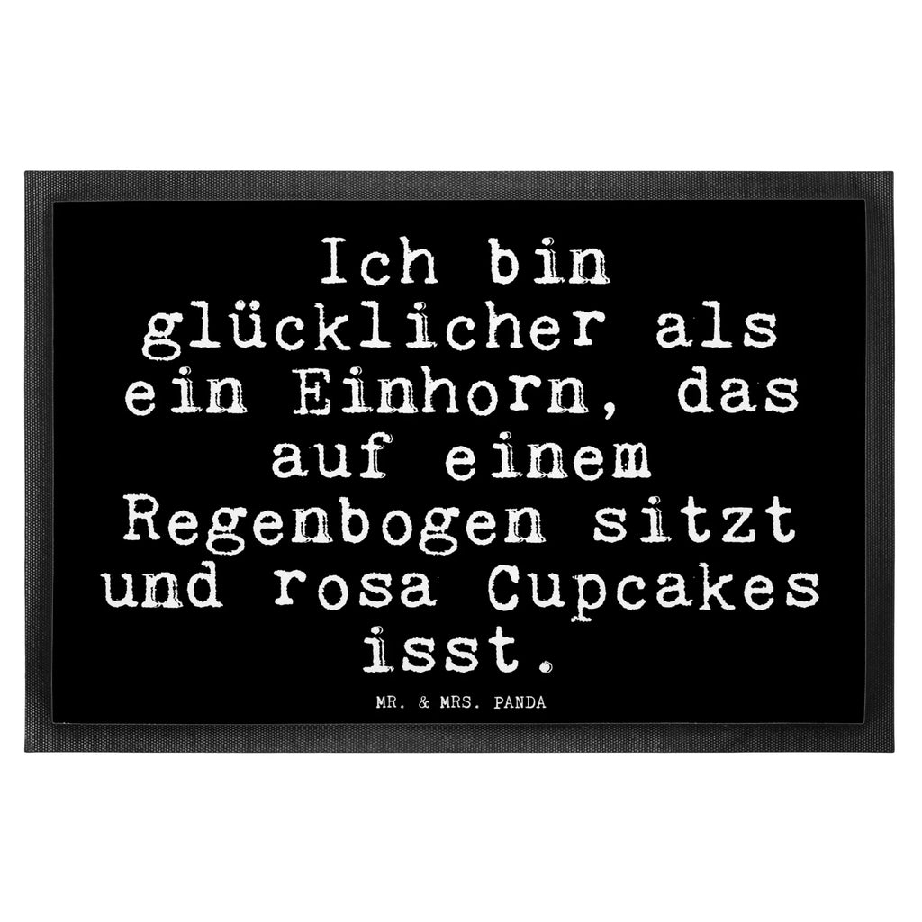 Fußmatte Fun Talk Ich bin glücklicher als ein Einhorn, das auf einem Regenbogen sitzt und rosa Cupcakes isst. Türvorleger, Schmutzmatte, Fußabtreter, Matte, Schmutzfänger, Fußabstreifer, Schmutzfangmatte, Türmatte, Motivfußmatte, Haustürmatte, Vorleger, Fussmatten, Fußmatten, Gummimatte, Fußmatte außen, Fußmatte innen, Fussmatten online, Gummi Matte, Sauberlaufmatte, Fußmatte waschbar, Fußmatte outdoor, Schmutzfangmatte waschbar, Eingangsteppich, Fußabstreifer außen, Fußabtreter außen, Schmutzfangteppich, Fußmatte außen wetterfest, Spruch, Sprüche, lustige Sprüche, Weisheiten, Zitate, Spruch Geschenke, Glizer Spruch Sprüche Weisheiten Zitate Lustig Weisheit Worte