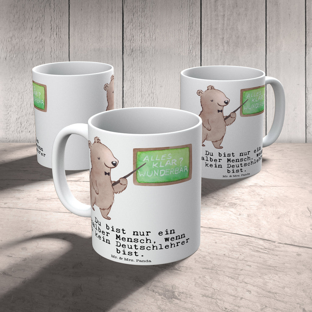 Tasse Deutschlehrer mit Herz Tasse, Kaffeetasse, Teetasse, Becher, Kaffeebecher, Teebecher, Keramiktasse, Porzellantasse, Büro Tasse, Geschenk Tasse, Tasse Sprüche, Tasse Motive, Kaffeetassen, Tasse bedrucken, Designer Tasse, Cappuccino Tassen, Schöne Teetassen, Beruf, Ausbildung, Jubiläum, Abschied, Rente, Kollege, Kollegin, Geschenk, Schenken, Arbeitskollege, Mitarbeiter, Firma, Danke, Dankeschön, Deutschlehrer, Deutschunterricht, Schule, Grundschule