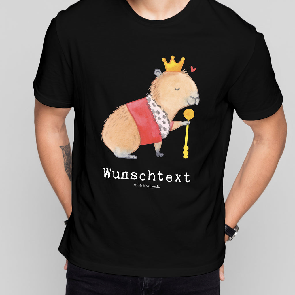 Personalisiertes T-Shirt Capybara König T-Shirt Personalisiert, T-Shirt mit Namen, T-Shirt mit Aufruck, Männer, Frauen, Tiermotive, Gute Laune, lustige Sprüche, Tiere, Capybara, König