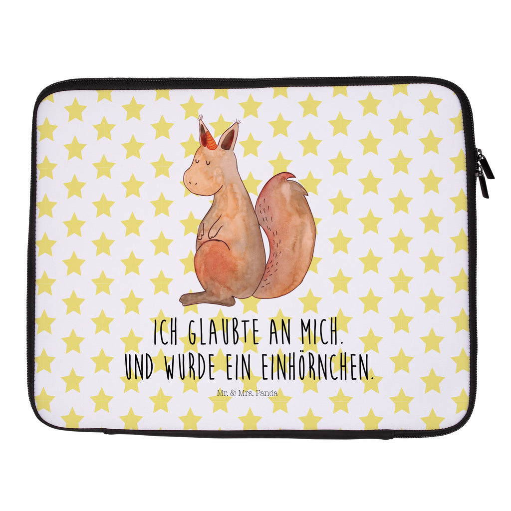 Notebook Tasche Einhörnchen Glaube Notebook Tasche, Laptop, Computertasche, Tasche, Notebook-Tasche, Notebook-Reisehülle, Notebook Schutz, Einhorn, Einhörner, Einhorn Deko, Pegasus, Unicorn, Einhörnchen, Eichhörnchen, Eichhorn