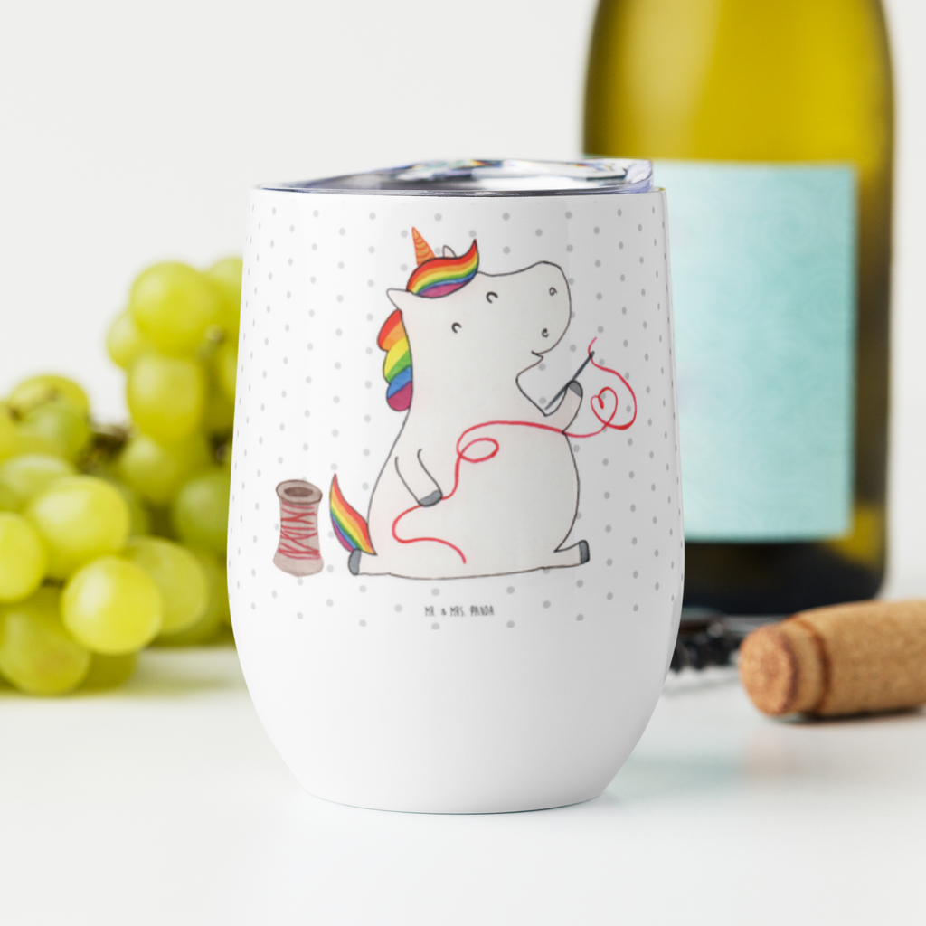 Weinbecher Einhorn Näherin Weinbecher, Glühwein Becher, Heißgetränke, Trinkbecher, Weinkelch, Weingläser, hochwertiger Weinbecher, Weinbecher Reisen, Weinbecher unterwegs, Thermobecher, Glühweinbecher, Einhorn, Einhörner, Einhorn Deko, Pegasus, Unicorn, Näherin, nähen, Mädchen, Freundin, Häkeln, Stricken, basteln, Nähzimmer