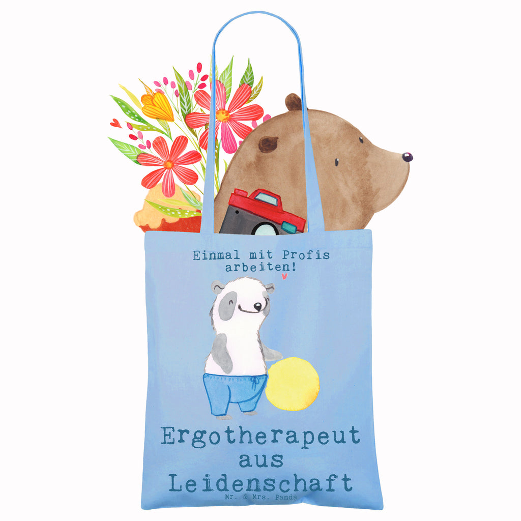 Tragetasche Ergotherapeut aus Leidenschaft Beuteltasche, Beutel, Einkaufstasche, Jutebeutel, Stoffbeutel, Tasche, Shopper, Umhängetasche, Strandtasche, Schultertasche, Stofftasche, Tragetasche, Badetasche, Jutetasche, Einkaufstüte, Laptoptasche, Beruf, Ausbildung, Jubiläum, Abschied, Rente, Kollege, Kollegin, Geschenk, Schenken, Arbeitskollege, Mitarbeiter, Firma, Danke, Dankeschön, Ergotherapeut, Ergotherapie