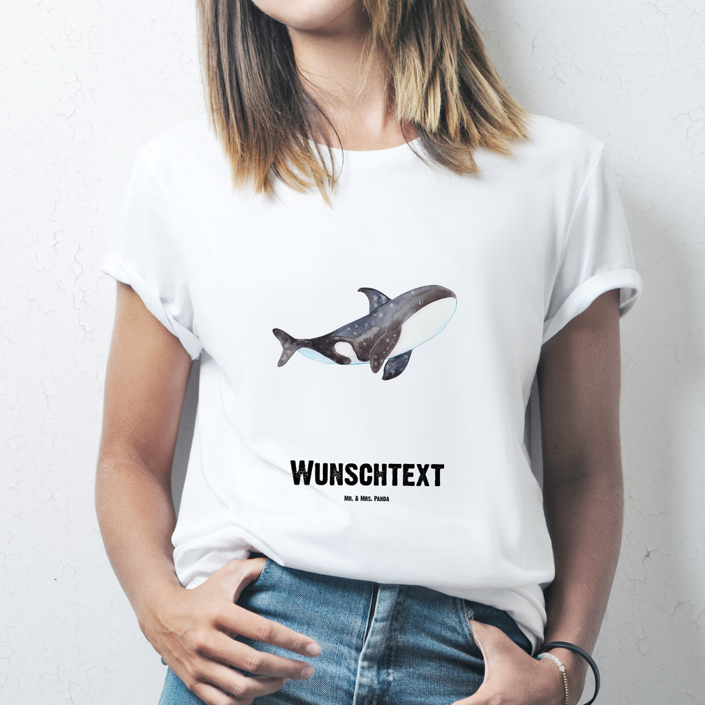 Personalisiertes T-Shirt Orca T-Shirt Personalisiert, T-Shirt mit Namen, T-Shirt mit Aufruck, Männer, Frauen, Wunschtext, Bedrucken, Meerestiere, Meer, Urlaub, Orca, Orcas, Killerwal, Wal, Möglichkeiten, Büro, Arbeit, Motivation, Selbstliebe, Neustart, Startup