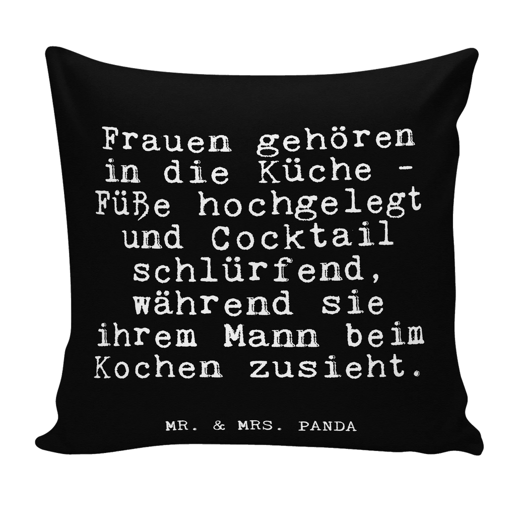 40x40 Kissen Fun Talk Frauen gehören in die Küche - Füße hochgelegt und Cocktail schlürfend, während sie ihrem Mann beim Kochen zusieht. Kissenhülle, Kopfkissen, Sofakissen, Dekokissen, Motivkissen, sofakissen, sitzkissen, Kissen, Kissenbezüge, Kissenbezug 40x40, Kissen 40x40, Kissenhülle 40x40, Zierkissen, Couchkissen, Dekokissen Sofa, Sofakissen 40x40, Dekokissen 40x40, Kopfkissen 40x40, Kissen 40x40 Waschbar, Spruch, Sprüche, lustige Sprüche, Weisheiten, Zitate, Spruch Geschenke, Glizer Spruch Sprüche Weisheiten Zitate Lustig Weisheit Worte