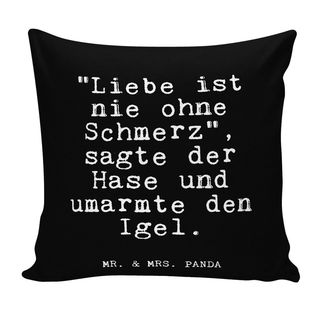 40x40 Kissen Fun Talk "Liebe ist nie ohne Schmerz", sagte der Hase und umarmte den Igel. Kissenhülle, Kopfkissen, Sofakissen, Dekokissen, Motivkissen, sofakissen, sitzkissen, Kissen, Kissenbezüge, Kissenbezug 40x40, Kissen 40x40, Kissenhülle 40x40, Zierkissen, Couchkissen, Dekokissen Sofa, Sofakissen 40x40, Dekokissen 40x40, Kopfkissen 40x40, Kissen 40x40 Waschbar, Spruch, Sprüche, lustige Sprüche, Weisheiten, Zitate, Spruch Geschenke, Glizer Spruch Sprüche Weisheiten Zitate Lustig Weisheit Worte