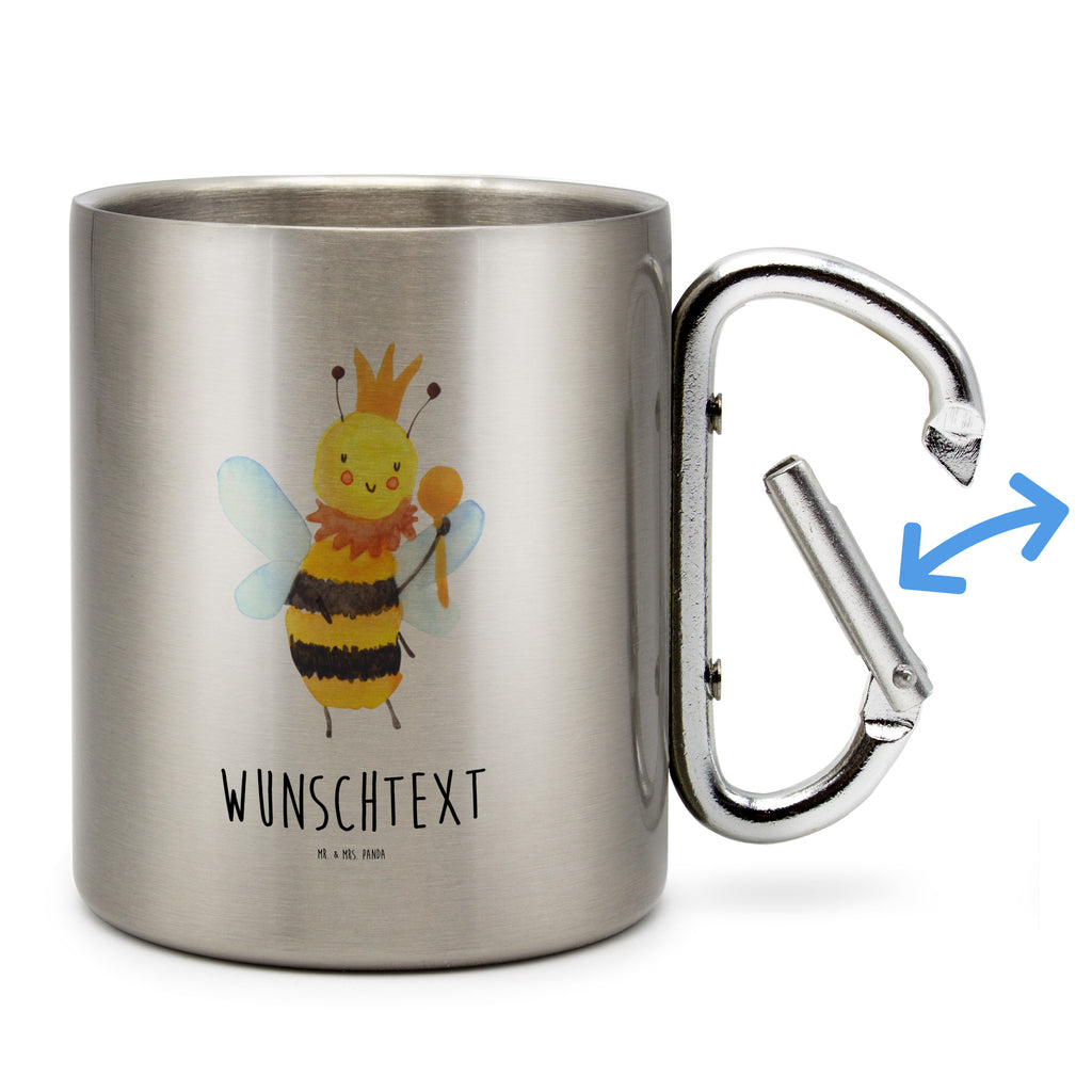 Personalisierter Edelstahlbecher Biene König Personalisierte Edelstahltasse, Personalisierter Edelstahlbecher, Personalisierter Outdoor Becher, Personalisierte Outdoor Tasse, Biene, Wespe, Hummel