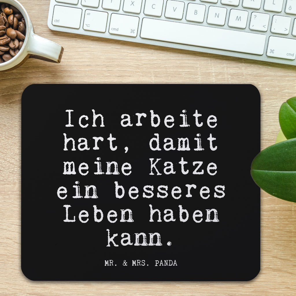 Mauspad Fun Talk Ich arbeite hart, damit meine Katze ein besseres Leben haben kann. Mousepad, Computer zubehör, Büroausstattung, PC Zubehör, Arbeitszimmer, Mauspad, Einzigartiges Mauspad, Designer Mauspad, Mausunterlage, Mauspad Büro, Spruch, Sprüche, lustige Sprüche, Weisheiten, Zitate, Spruch Geschenke, Glizer Spruch Sprüche Weisheiten Zitate Lustig Weisheit Worte