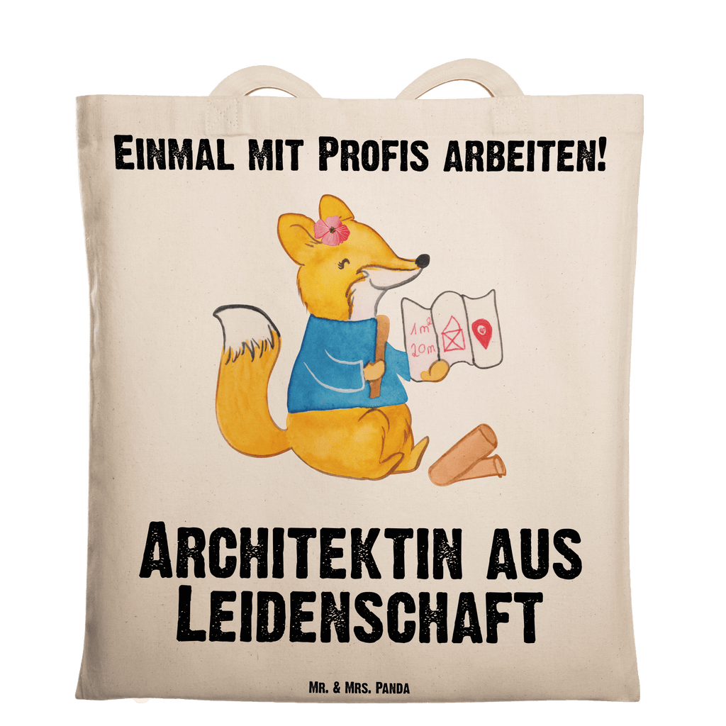 Tragetasche Architektin aus Leidenschaft Beuteltasche, Beutel, Einkaufstasche, Jutebeutel, Stoffbeutel, Tasche, Shopper, Umhängetasche, Strandtasche, Schultertasche, Stofftasche, Tragetasche, Badetasche, Jutetasche, Einkaufstüte, Laptoptasche, Beruf, Ausbildung, Jubiläum, Abschied, Rente, Kollege, Kollegin, Geschenk, Schenken, Arbeitskollege, Mitarbeiter, Firma, Danke, Dankeschön, Architektin, Innenarchitektin, Architekturbüro