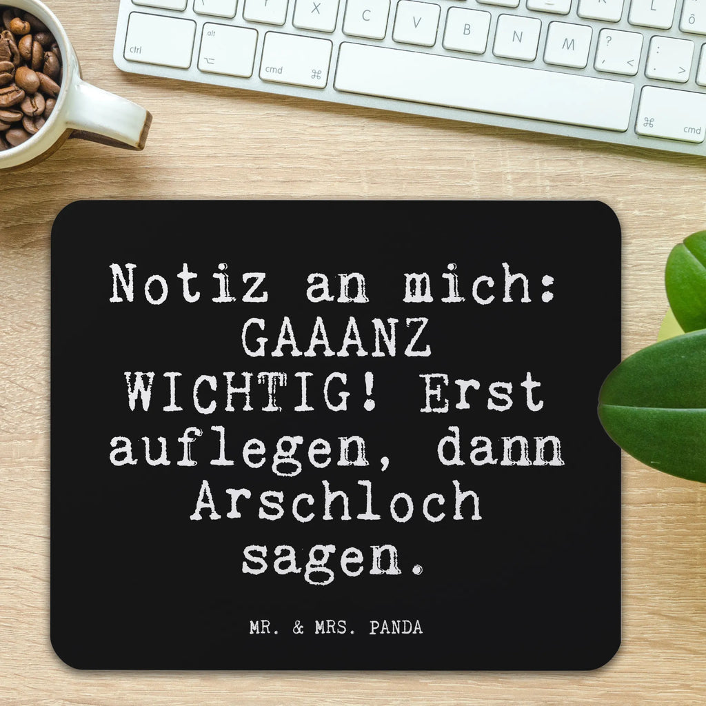 Mauspad Fun Talk Notiz an mich: GAAANZ WICHTIG! Erst auflegen, dann Arschloch sagen. Mousepad, Computer zubehör, Büroausstattung, PC Zubehör, Arbeitszimmer, Mauspad, Einzigartiges Mauspad, Designer Mauspad, Mausunterlage, Mauspad Büro, Spruch, Sprüche, lustige Sprüche, Weisheiten, Zitate, Spruch Geschenke, Glizer Spruch Sprüche Weisheiten Zitate Lustig Weisheit Worte