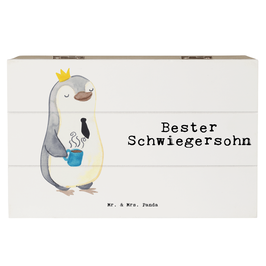 Holzkiste Pinguin Bester Schwiegersohn Holzkiste, Kiste, Schatzkiste, Truhe, Schatulle, XXL, Erinnerungsbox, Erinnerungskiste, Dekokiste, Aufbewahrungsbox, Geschenkbox, Geschenkdose, für, Dankeschön, Geschenk, Schenken, Geburtstag, Geburtstagsgeschenk, Geschenkidee, Danke, Bedanken, Mitbringsel, Freude machen, Geschenktipp, Schwiegersohn, Tochter, Ehefrau des Sohns, Frau, angeheiratet, Hochzeit, Heirat