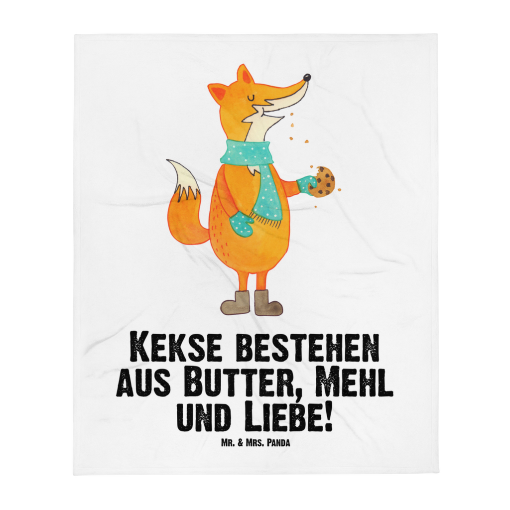 Babydecke Fuchs Keks Babydecke, Babygeschenk, Geschenk Geburt, Babyecke Kuscheldecke, Krabbeldecke, Fuchs, Füchse, Backen Spruch, Kekse, Winter, Weihnachtszeit, Plätzchen, Liebe, Küche Deko