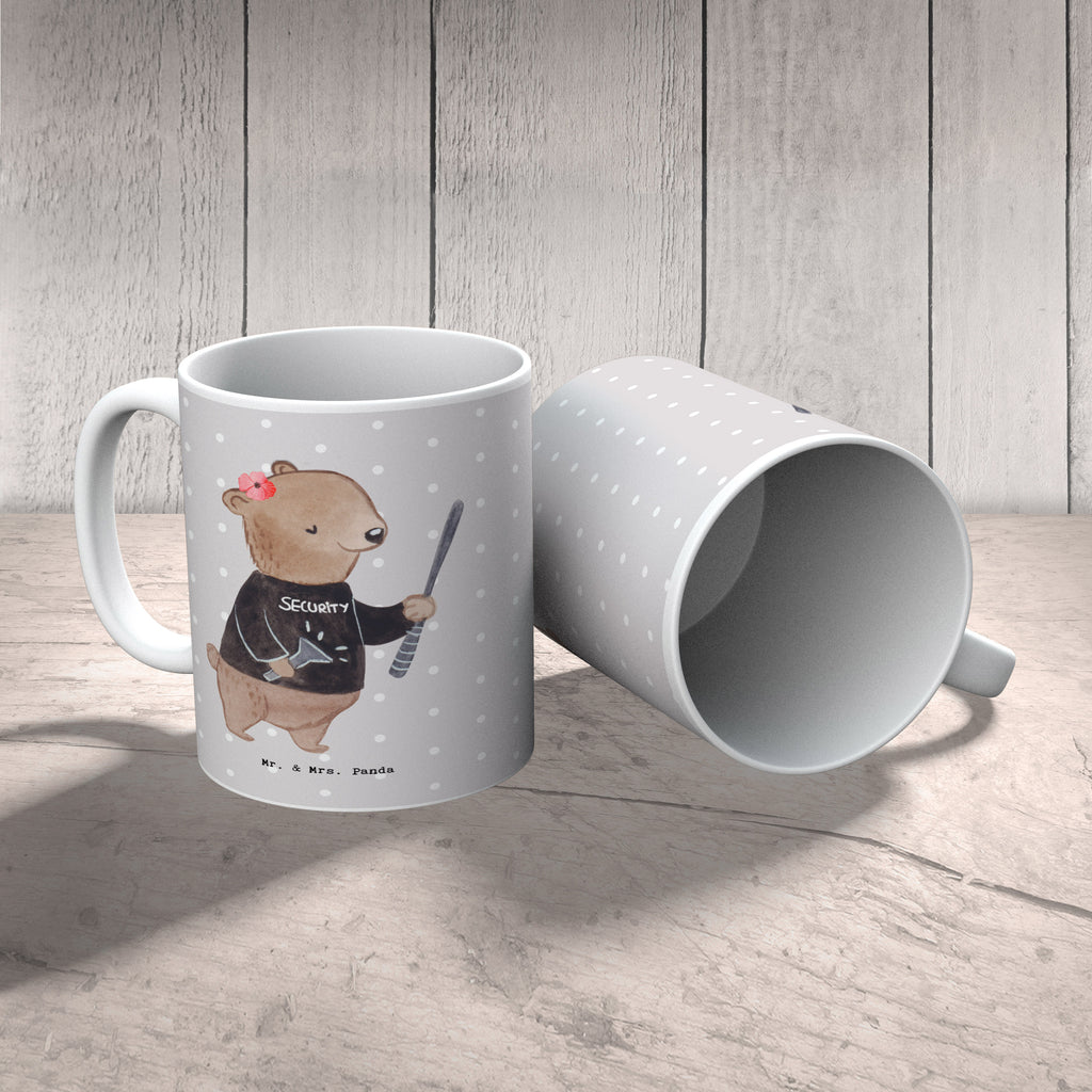 Tasse Security Mitarbeiterin mit Herz Tasse, Kaffeetasse, Teetasse, Becher, Kaffeebecher, Teebecher, Keramiktasse, Porzellantasse, Büro Tasse, Geschenk Tasse, Tasse Sprüche, Tasse Motive, Kaffeetassen, Tasse bedrucken, Designer Tasse, Cappuccino Tassen, Schöne Teetassen, Beruf, Ausbildung, Jubiläum, Abschied, Rente, Kollege, Kollegin, Geschenk, Schenken, Arbeitskollege, Mitarbeiter, Firma, Danke, Dankeschön