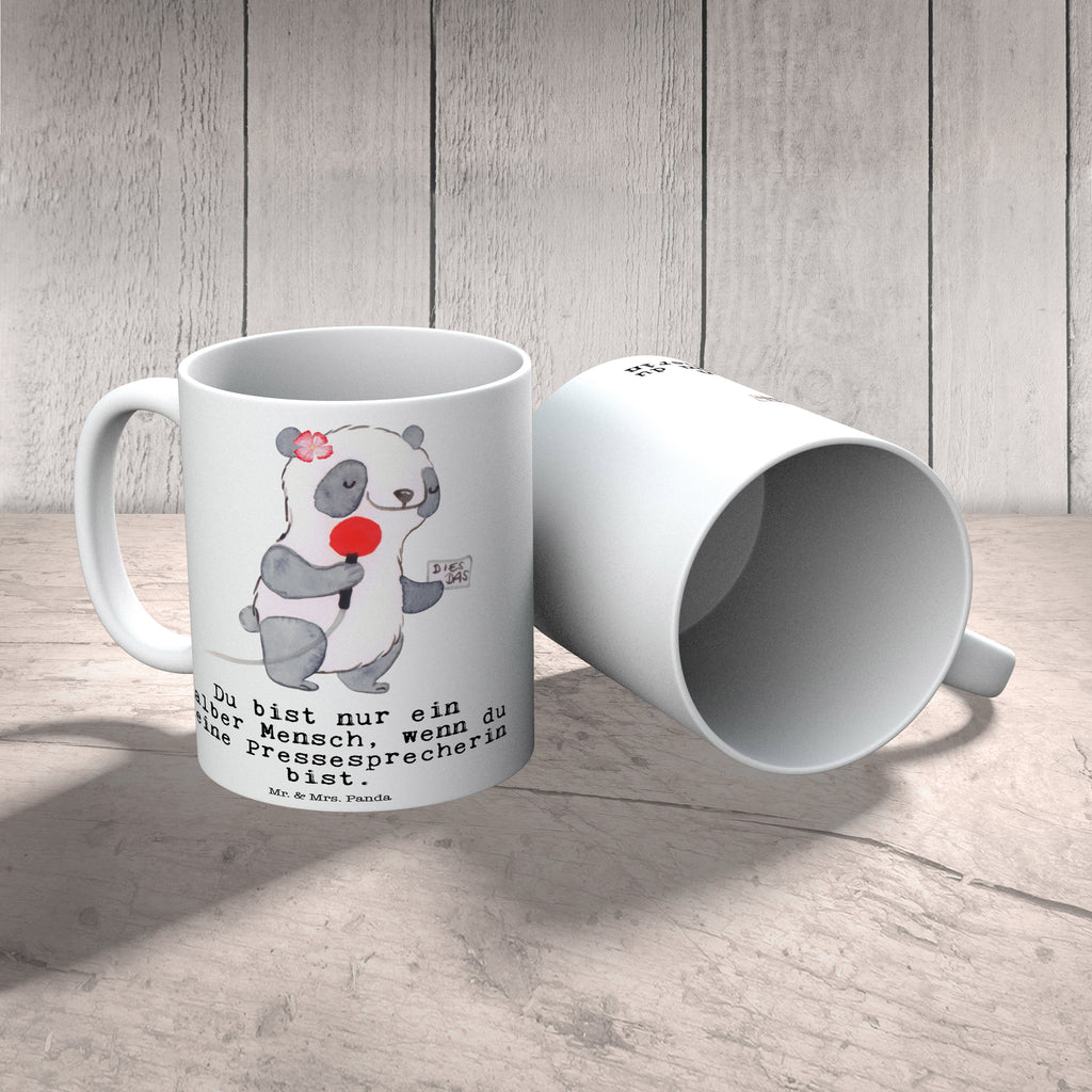 Tasse Pressesprecherin mit Herz Tasse, Kaffeetasse, Teetasse, Becher, Kaffeebecher, Teebecher, Keramiktasse, Porzellantasse, Büro Tasse, Geschenk Tasse, Tasse Sprüche, Tasse Motive, Kaffeetassen, Tasse bedrucken, Designer Tasse, Cappuccino Tassen, Schöne Teetassen, Beruf, Ausbildung, Jubiläum, Abschied, Rente, Kollege, Kollegin, Geschenk, Schenken, Arbeitskollege, Mitarbeiter, Firma, Danke, Dankeschön