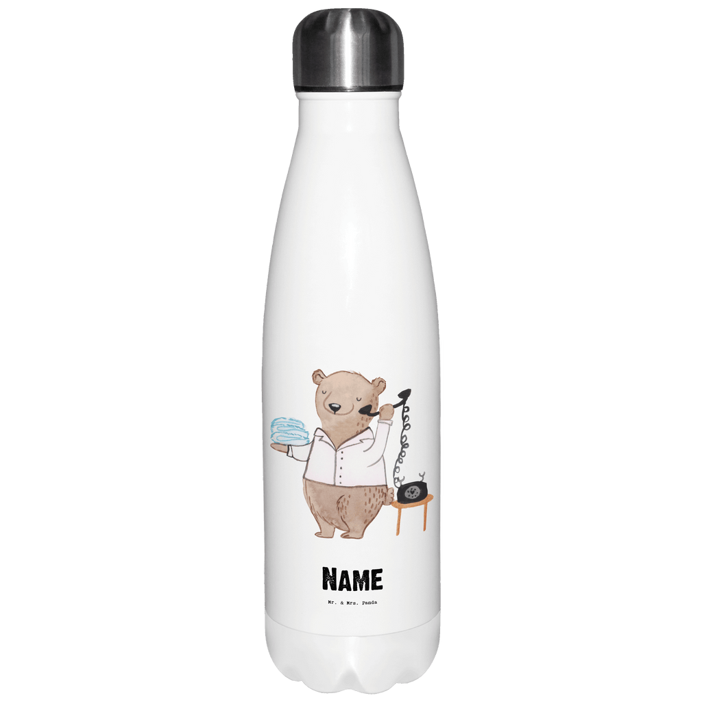 Personalisierte Thermosflasche Hotelfachmann mit Herz Personalisierte Isolierflasche, Personalisierte Thermoflasche, Personalisierte Trinkflasche, Trinkflasche Mit Namen, Wunschname, Bedrucken, Namensflasche, Beruf, Ausbildung, Jubiläum, Abschied, Rente, Kollege, Kollegin, Geschenk, Schenken, Arbeitskollege, Mitarbeiter, Firma, Danke, Dankeschön, Hotelfachmann, Hotelkaufmann, Hotelfachangestellter, Hotelier, Hoteleröffnung