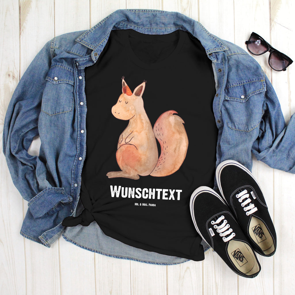 Personalisiertes T-Shirt Einhörnchen Glaube T-Shirt Personalisiert, T-Shirt mit Namen, T-Shirt mit Aufruck, Männer, Frauen, Wunschtext, Bedrucken, Einhorn, Einhörner, Einhorn Deko, Pegasus, Unicorn, Einhörnchen, Eichhörnchen, Eichhorn