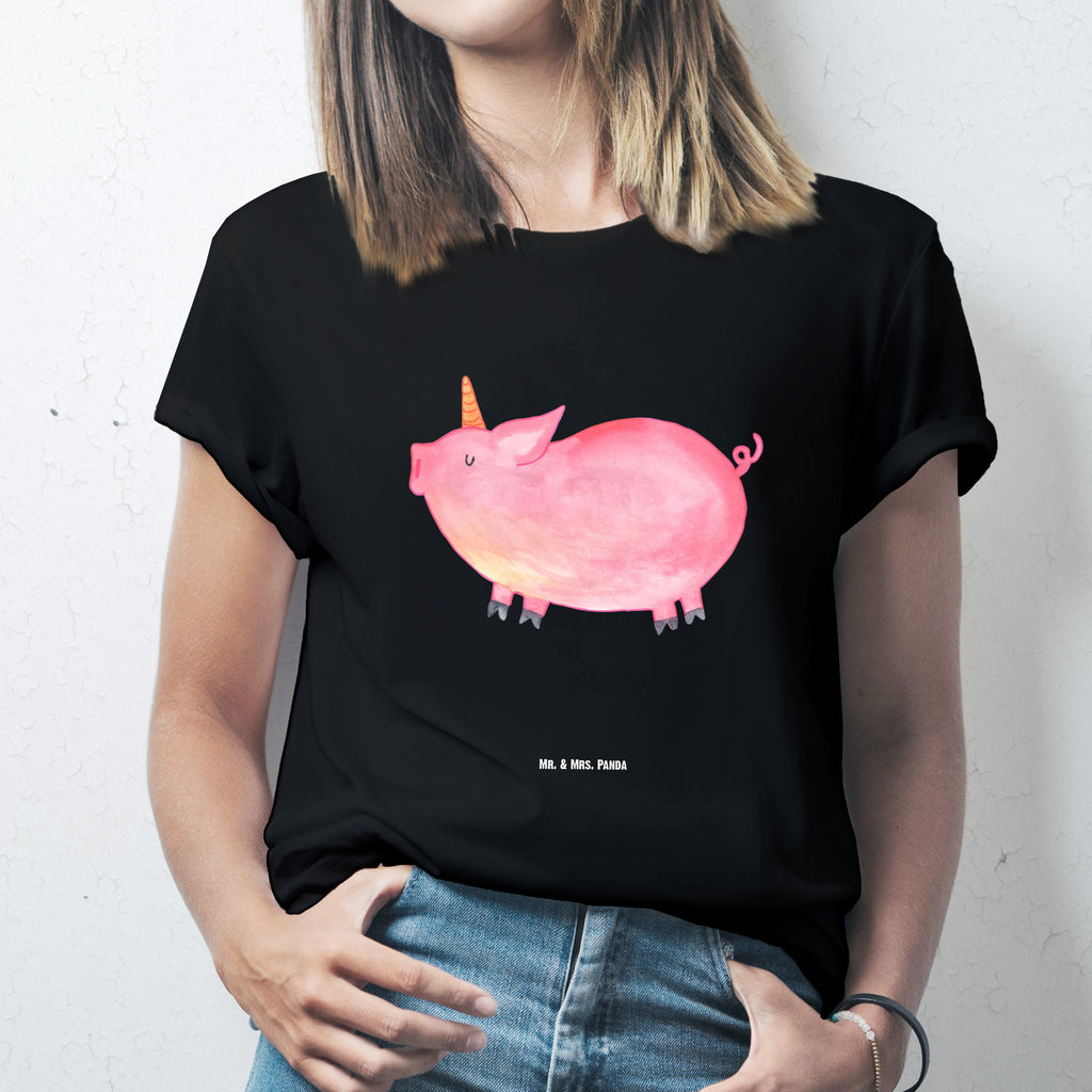 T-Shirt Standard Einhorn Schweinhorn T-Shirt, Shirt, Tshirt, Lustiges T-Shirt, T-Shirt mit Spruch, Party, Junggesellenabschied, Jubiläum, Geburstag, Herrn, Damen, Männer, Frauen, Schlafshirt, Nachthemd, Sprüche, Einhorn, Einhörner, Einhorn Deko, Pegasus, Unicorn, Spaß, Schwein, Schweinhorn, Bauer, witzig. lustig, Spruch, geschenk, Pig, Piggy, funny, english, englisch