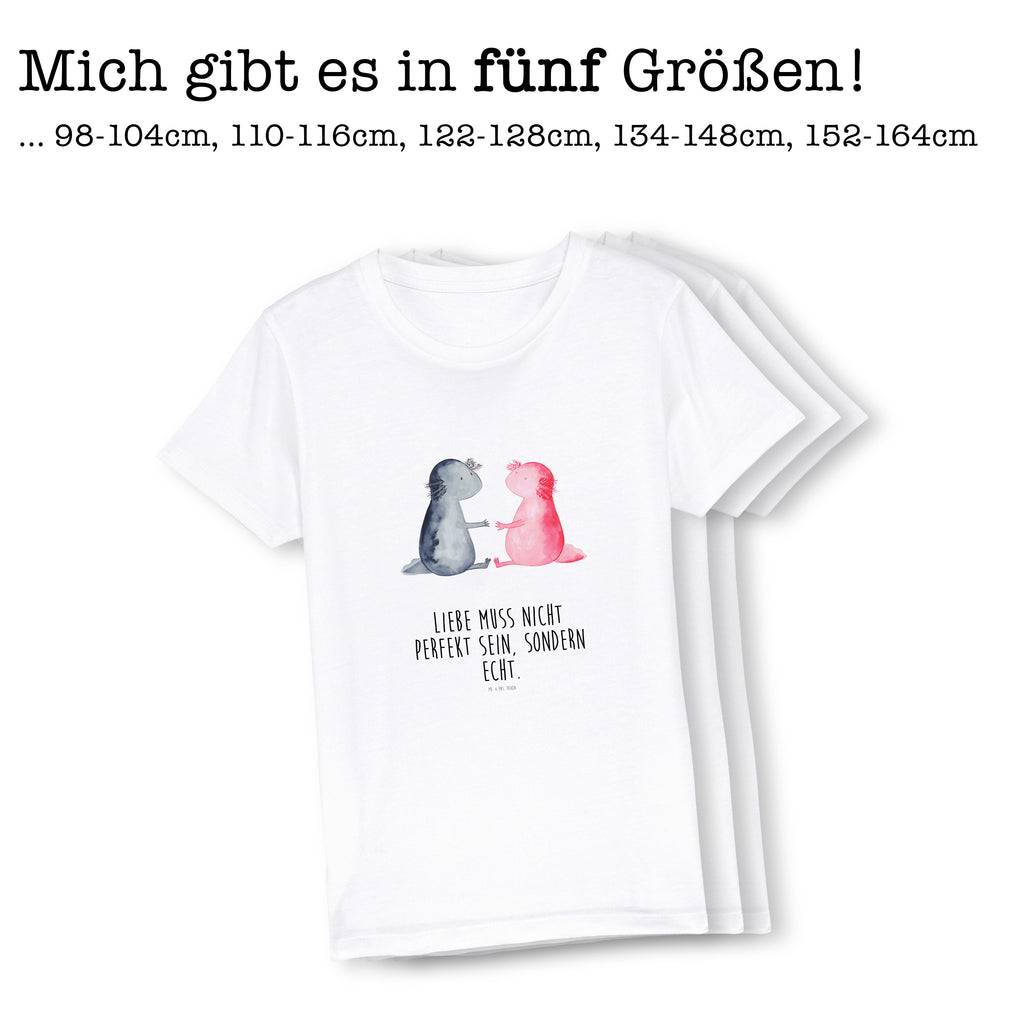 Organic Kinder T-Shirt Axolotl Liebe Kinder T-Shirt, Kinder T-Shirt Mädchen, Kinder T-Shirt Jungen, Axolotl, Molch, Axolot, Schwanzlurch, Lurch, Lurche, Liebe, große Liebe, Liebesbeweis, Freund, Verlobter, Ehemann, Jahrestag, Valentinstag