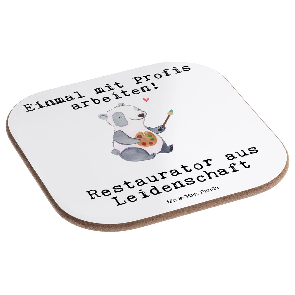 Quadratische Untersetzer Restaurator aus Leidenschaft Untersetzer, Bierdeckel, Glasuntersetzer, Untersetzer Gläser, Getränkeuntersetzer, Untersetzer aus Holz, Untersetzer für Gläser, Korkuntersetzer, Untersetzer Holz, Holzuntersetzer, Tassen Untersetzer, Untersetzer Design, Beruf, Ausbildung, Jubiläum, Abschied, Rente, Kollege, Kollegin, Geschenk, Schenken, Arbeitskollege, Mitarbeiter, Firma, Danke, Dankeschön