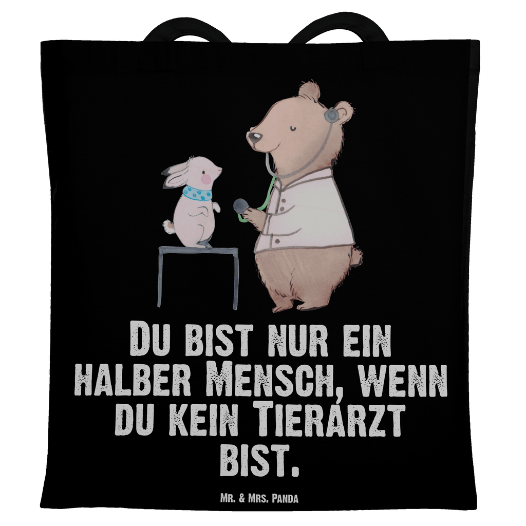 Tragetasche Tierarzt mit Herz Beuteltasche, Beutel, Einkaufstasche, Jutebeutel, Stoffbeutel, Tasche, Shopper, Umhängetasche, Strandtasche, Schultertasche, Stofftasche, Tragetasche, Badetasche, Jutetasche, Einkaufstüte, Laptoptasche, Beruf, Ausbildung, Jubiläum, Abschied, Rente, Kollege, Kollegin, Geschenk, Schenken, Arbeitskollege, Mitarbeiter, Firma, Danke, Dankeschön