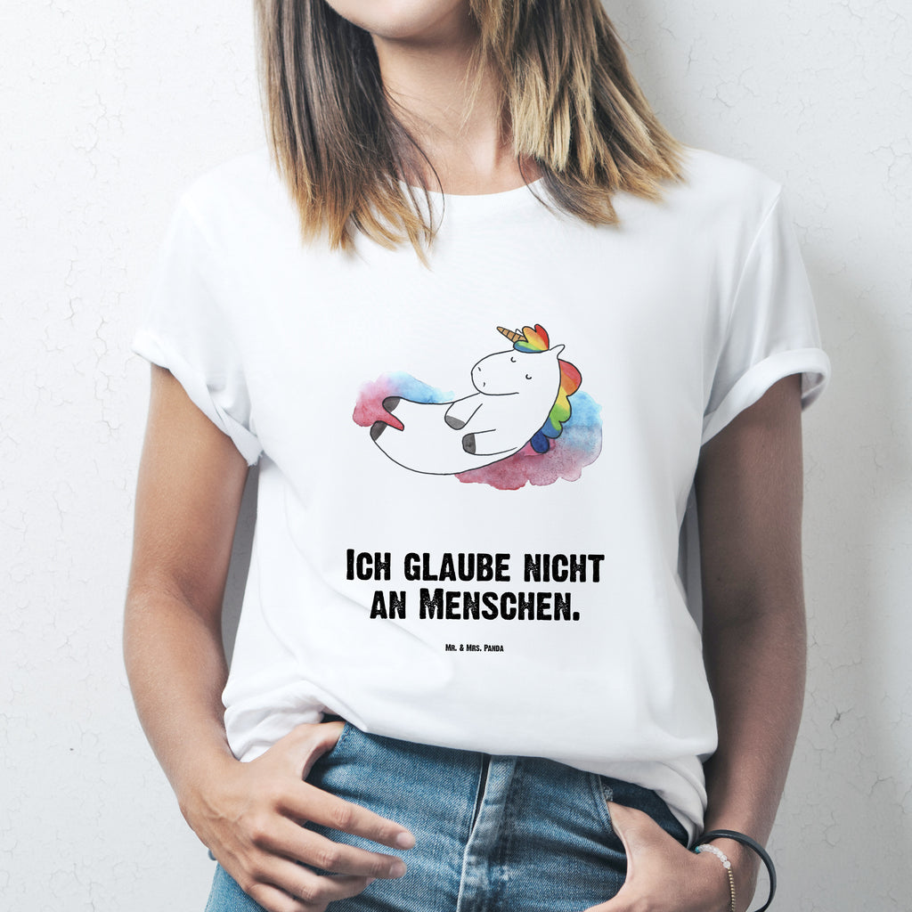 T-Shirt Standard Einhorn Wolke 7 T-Shirt, Shirt, Tshirt, Lustiges T-Shirt, T-Shirt mit Spruch, Party, Junggesellenabschied, Jubiläum, Geburstag, Herrn, Damen, Männer, Frauen, Schlafshirt, Nachthemd, Sprüche, Einhorn, Einhörner, Einhorn Deko, Pegasus, Unicorn, verliebt, Menschen, witzig, lustig, Geschenk, Glaube, Realität, Lächeln