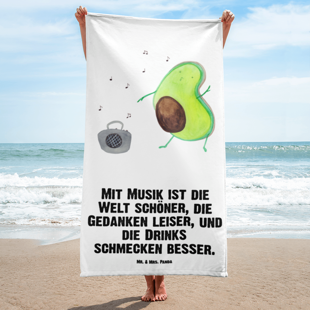 XL Badehandtuch Avocado Tanzen Handtuch, Badetuch, Duschtuch, Strandtuch, Saunatuch, Avocado, Veggie, Vegan, Gesund