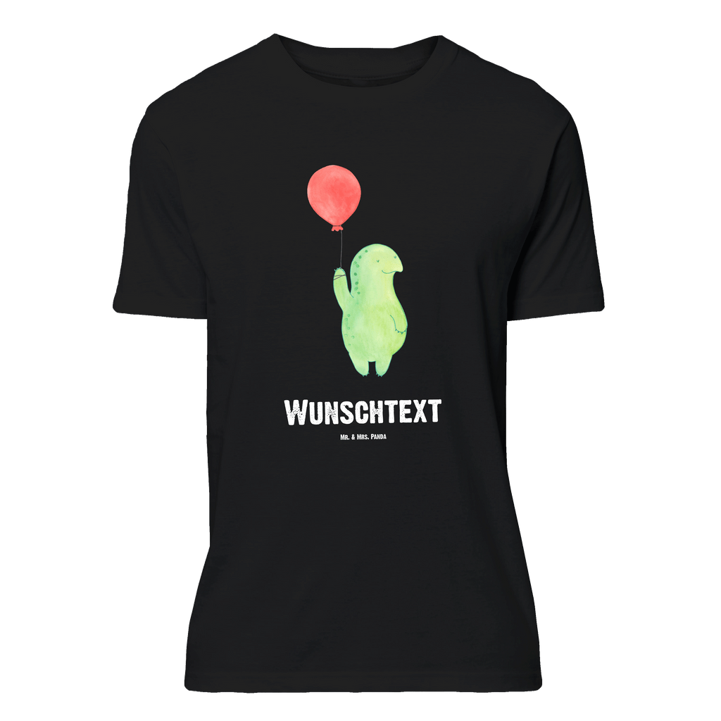 Personalisiertes T-Shirt Schildkröte Luftballon T-Shirt Personalisiert, T-Shirt mit Namen, T-Shirt mit Aufruck, Männer, Frauen, Wunschtext, Bedrucken, Schildkröte, Schildkröten, Mutausbruch, Motivation, Motivationsspruch