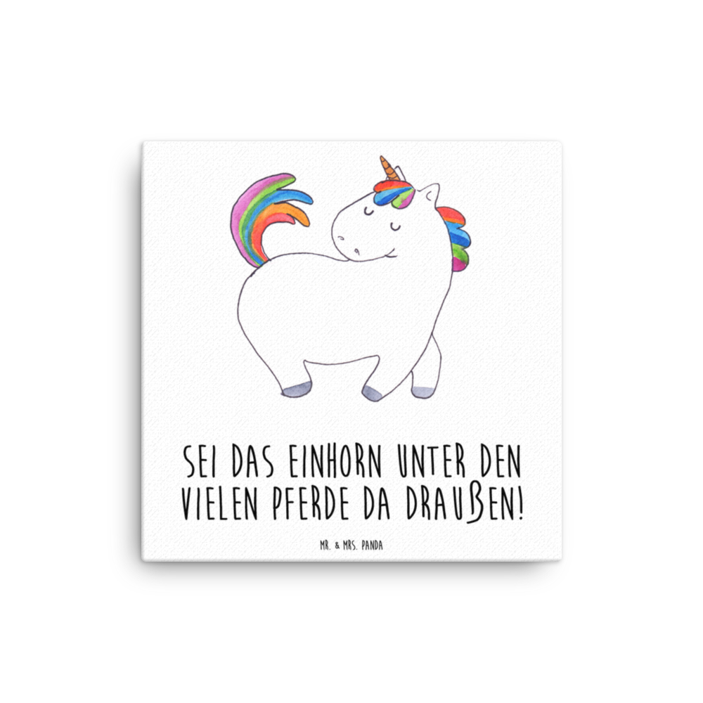 Leinwand Bild Einhorn stolzierend Leinwand, Bild, Kunstdruck, Wanddeko, Dekoration, Einhorn, Einhörner, Einhorn Deko, Pegasus, Unicorn, stolz, anders, bunt, Pferd, Reiter, Reiten, Freundin, Geschenk