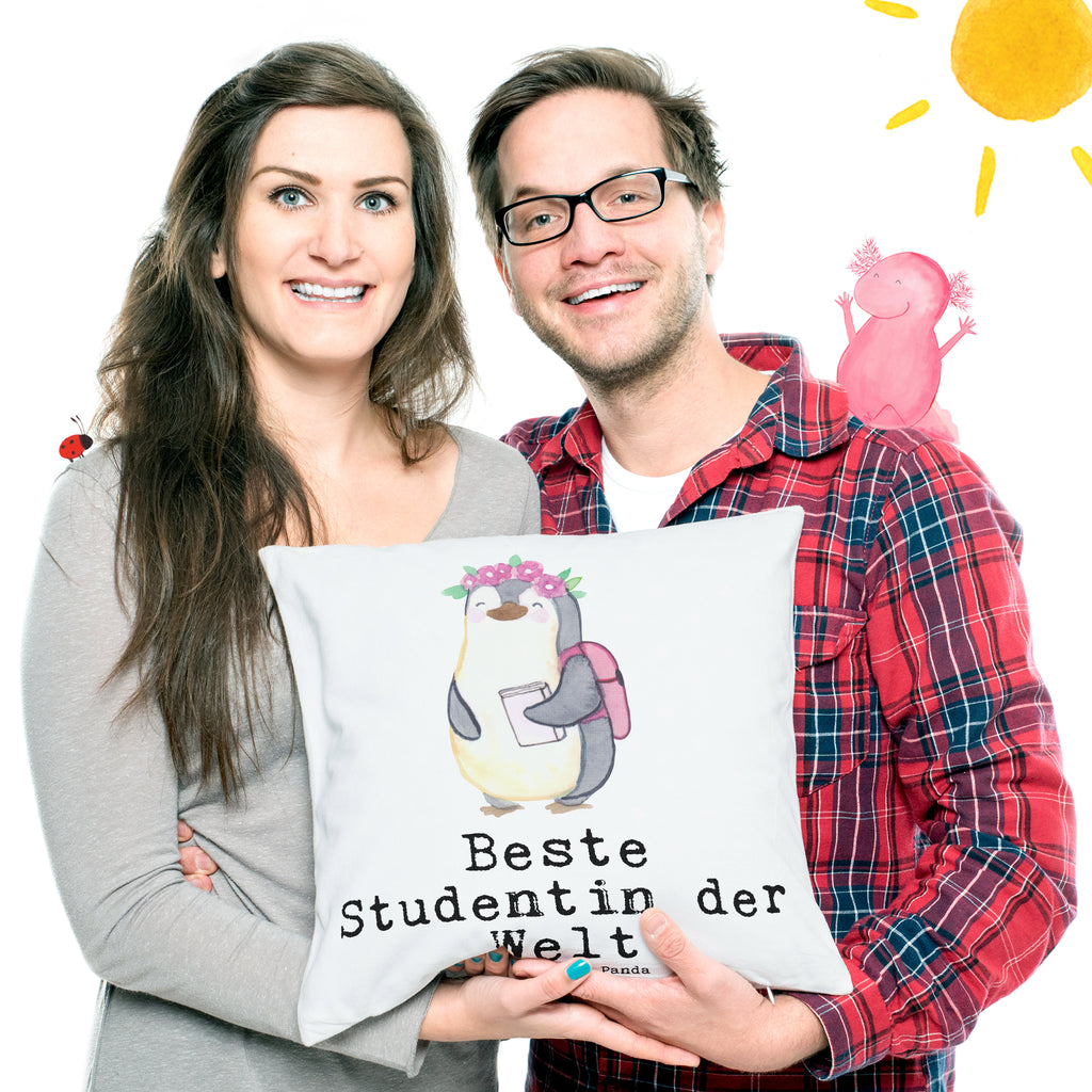 40x40 Kissen Pinguin Beste Studentin der Welt Kissenhülle, Kopfkissen, Sofakissen, Dekokissen, Motivkissen, sofakissen, sitzkissen, Kissen, Kissenbezüge, Kissenbezug 40x40, Kissen 40x40, Kissenhülle 40x40, Zierkissen, Couchkissen, Dekokissen Sofa, Sofakissen 40x40, Dekokissen 40x40, Kopfkissen 40x40, Kissen 40x40 Waschbar, für, Dankeschön, Geschenk, Schenken, Geburtstag, Geburtstagsgeschenk, Geschenkidee, Danke, Bedanken, Mitbringsel, Freude machen, Geschenktipp, Studentin, Studium, Tochter, Spaß, Musterschülerin, lustig, Studienabschluss, witzig, Universität, Abschluss, Alumni, Uni, Studenten, Hochschule