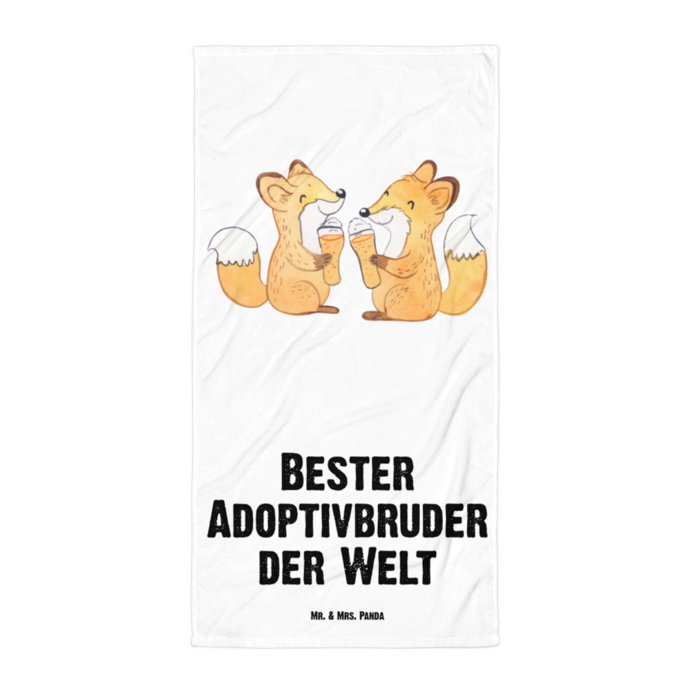 XL Badehandtuch Fuchs Bester Adoptivbruder der Welt Handtuch, Badetuch, Duschtuch, Strandtuch, Saunatuch, für, Dankeschön, Geschenk, Schenken, Geburtstag, Geburtstagsgeschenk, Geschenkidee, Danke, Bedanken, Mitbringsel, Freude machen, Geschenktipp, Adoptivbruder, adoptiert, Bruder, Brudi, Geschwister, Bruderherz, Schwester, Familie, Kleinigkeit, Brother, Bester, Sohn