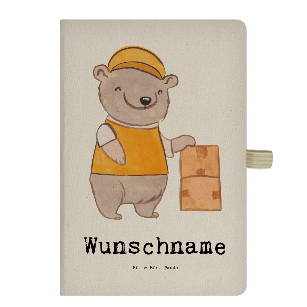 DIN A4 Personalisiertes Notizbuch Paketzusteller mit Herz Personalisiertes Notizbuch, Notizbuch mit Namen, Notizbuch bedrucken, Personalisierung, Namensbuch, Namen, Beruf, Ausbildung, Jubiläum, Abschied, Rente, Kollege, Kollegin, Geschenk, Schenken, Arbeitskollege, Mitarbeiter, Firma, Danke, Dankeschön