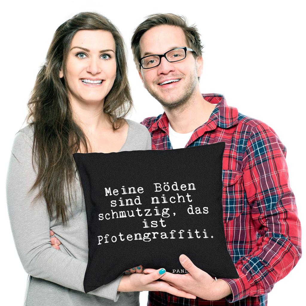 40x40 Kissen Fun Talk Meine Böden sind nicht schmutzig, das ist Pfotengraffiti. Kissenhülle, Kopfkissen, Sofakissen, Dekokissen, Motivkissen, sofakissen, sitzkissen, Kissen, Kissenbezüge, Kissenbezug 40x40, Kissen 40x40, Kissenhülle 40x40, Zierkissen, Couchkissen, Dekokissen Sofa, Sofakissen 40x40, Dekokissen 40x40, Kopfkissen 40x40, Kissen 40x40 Waschbar, Spruch, Sprüche, lustige Sprüche, Weisheiten, Zitate, Spruch Geschenke, Glizer Spruch Sprüche Weisheiten Zitate Lustig Weisheit Worte