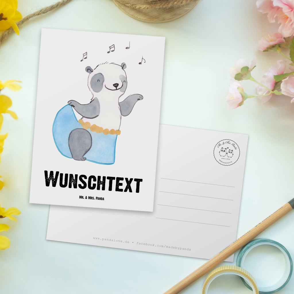 Personalisierte Postkarte Panda Bauchtanz Tage Postkarte mit Namen, Postkarte bedrucken, Postkarte mit Wunschtext, Postkarte personalisierbar, Geschenkkarte mit Namen, Grußkarte mit Namen, Karte mit Namen, Einladung mit Namen, Ansichtskarte mit Namen, Geschenkkarte mit Wunschtext, Grußkarte mit Wunschtext, Karte mit Wunschtext, Einladung mit Wunschtext, Ansichtskarte mit Wunschtext, Geschenk, Sport, Sportart, Hobby, Schenken, Danke, Dankeschön, Auszeichnung, Gewinn, Sportler, Bauchtanz, orientalischer Tanz, Tanzen