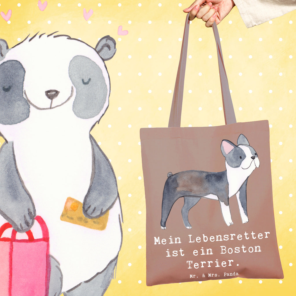 Tragetasche Boston Terrier Lebensretter Beuteltasche, Beutel, Einkaufstasche, Jutebeutel, Stoffbeutel, Tasche, Shopper, Umhängetasche, Strandtasche, Schultertasche, Stofftasche, Tragetasche, Badetasche, Jutetasche, Einkaufstüte, Laptoptasche, Hund, Hunderasse, Rassehund, Hundebesitzer, Geschenk, Tierfreund, Schenken, Welpe, Boston Terrier