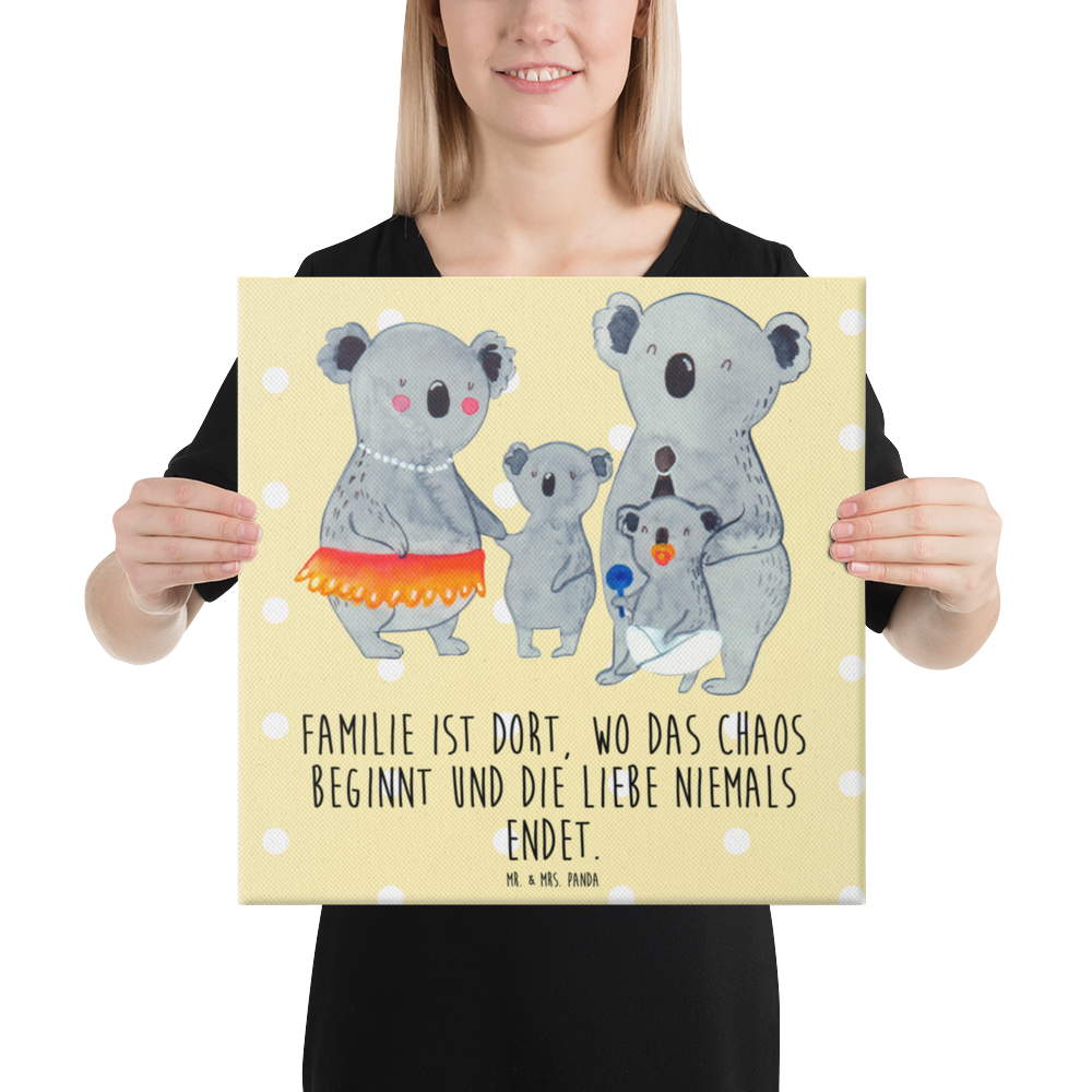 Leinwand Bild Koala Familie